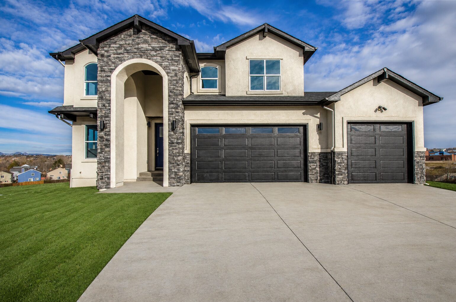 Landscaped Front elevation